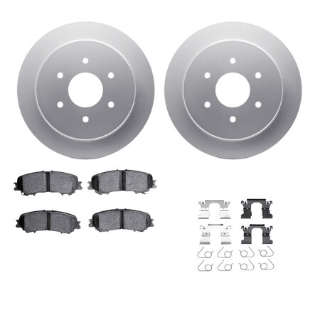 Dynamic Friction Co 4312-67067, Geospec Rotors with 3000 Series Ceramic Brake Pads includes Hardware, Silver 4312-67067